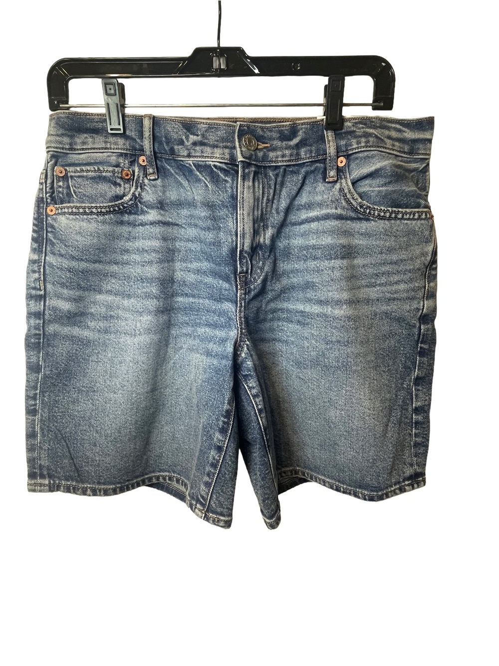 American Eagle Outfitters Denim Bermuda Shorts Women’s Size 4 Low Rise 8” 27W